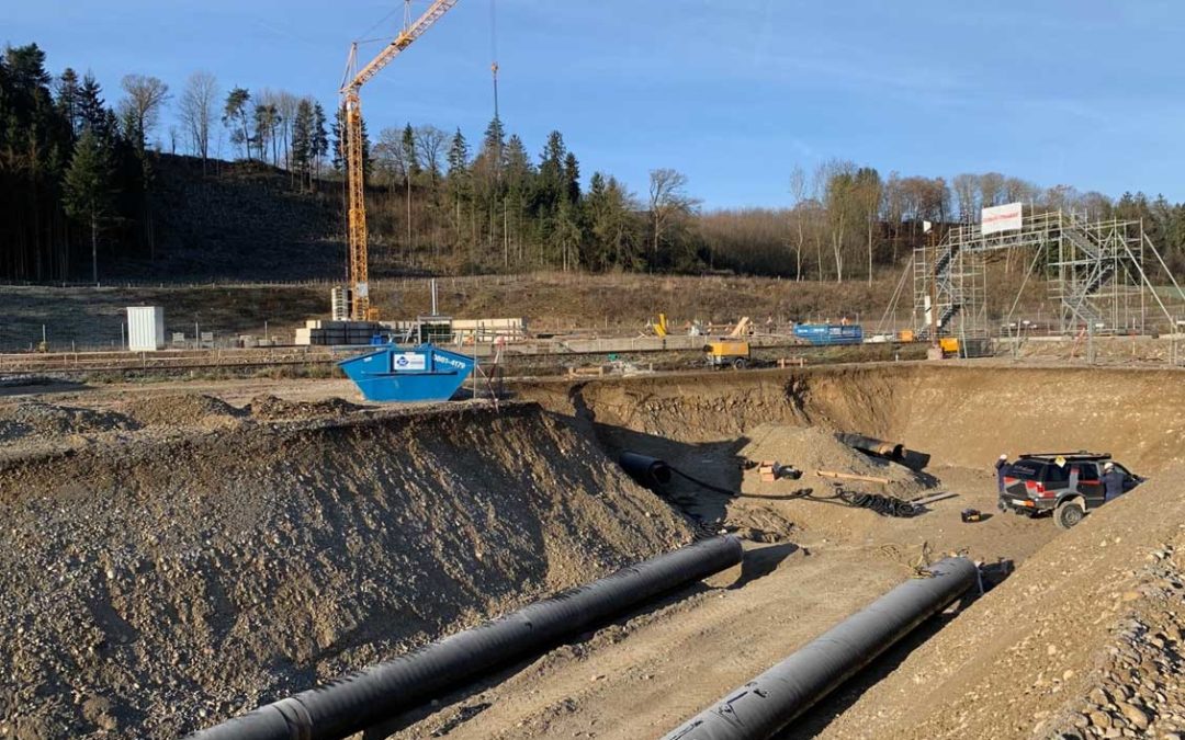 Geothermal power plant Bruck, Alz canal,  Germany