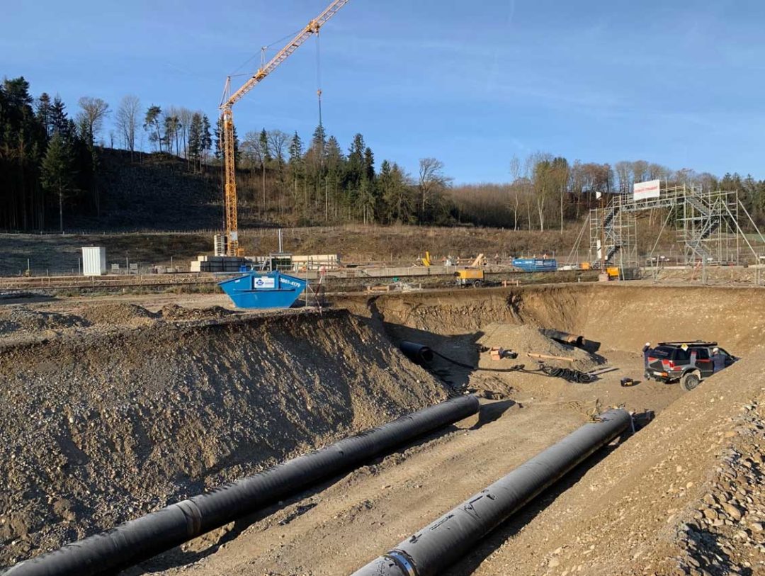 Geothermal power plant Bruck, Alz canal, Germany