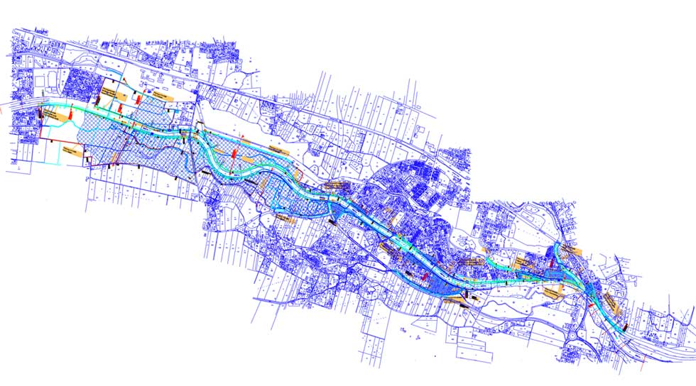 Flood Protection Bad Aibling, Mangfall, Germany