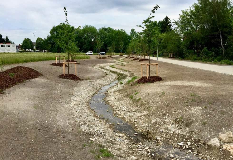Natural redevelopment of the Geißenbach, Ismaning Germany