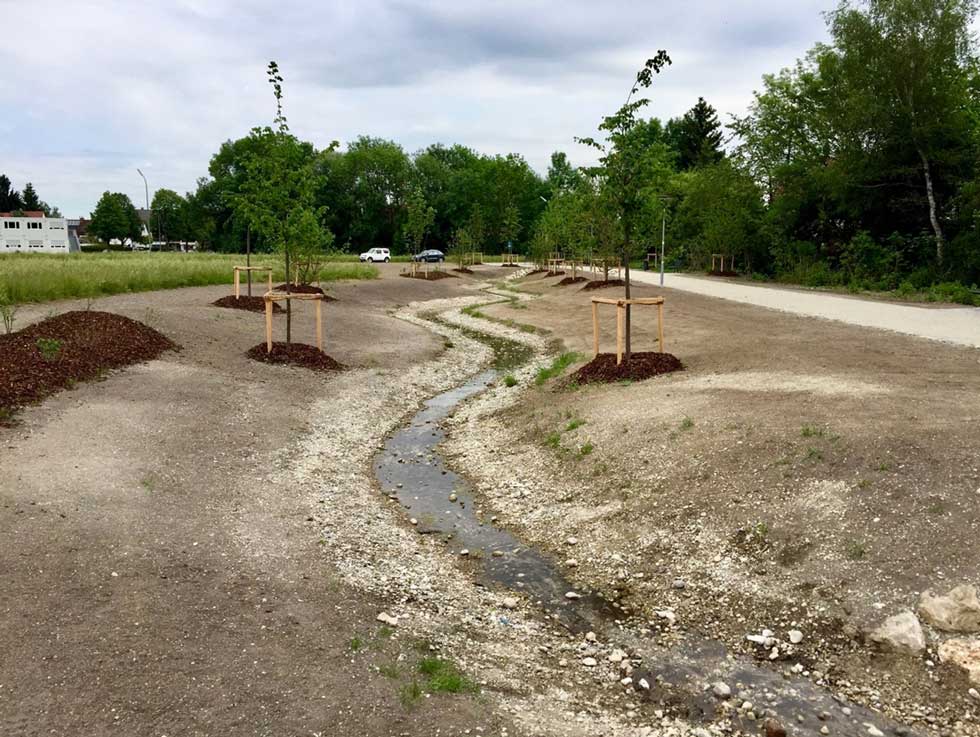 Natural redevelopment of the Geißenbach, Ismaning Germany