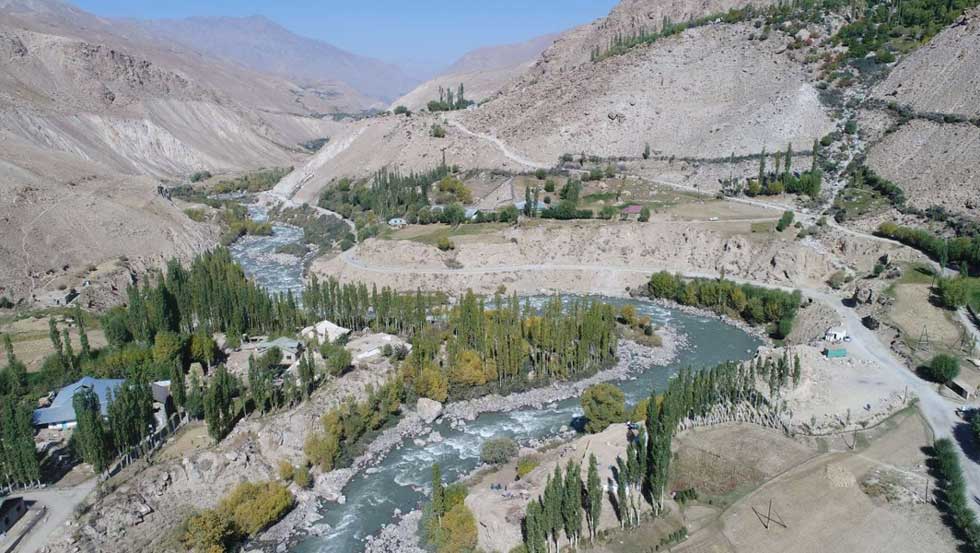 Hydropower plant Sebzor, Shokhdara River, Tajikistan